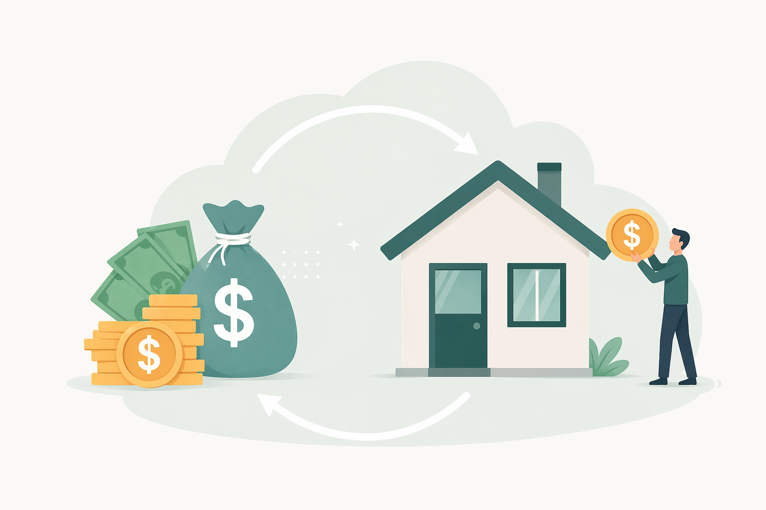 房地產抵押借款示意圖